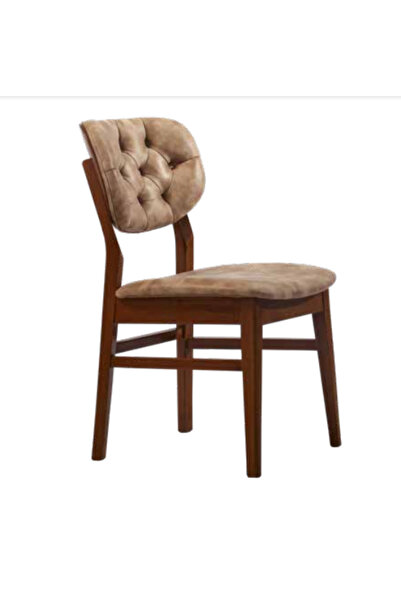 BENGİ TİCARET Sandalye 19841 Zus2081 Kapitone Sırtlık MODEL Kayın Retro Küt A...