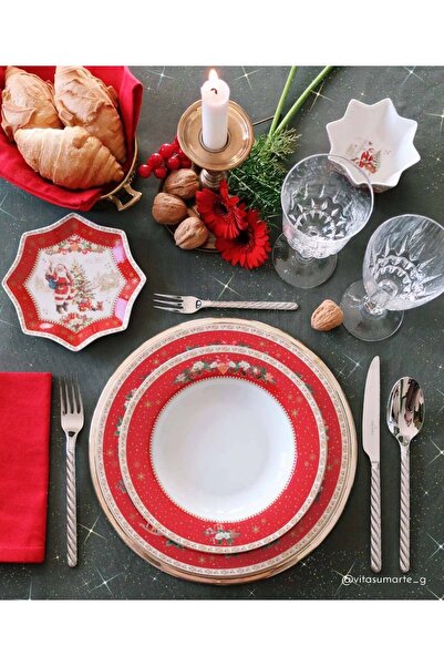 Easy Life Collection's Easy life 4-piece porcelain dessert plate set 16cm