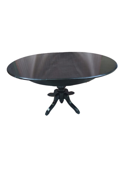 BENGİ TİCARET Masa Baba Ihlamur Ayak 14562 Kayın Kaplama Mdf Tabla Natüre Siyah100 El Yapım