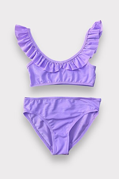 Nilmay mayo Kız Çocuk Fırfırlı Bikini Takımı