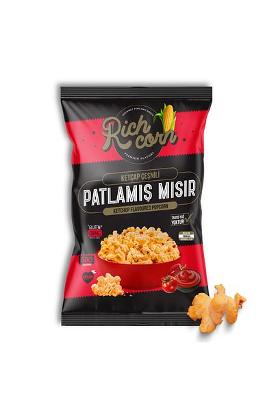 Rich Corn KETCHAP بذور الفشار 65 جرام