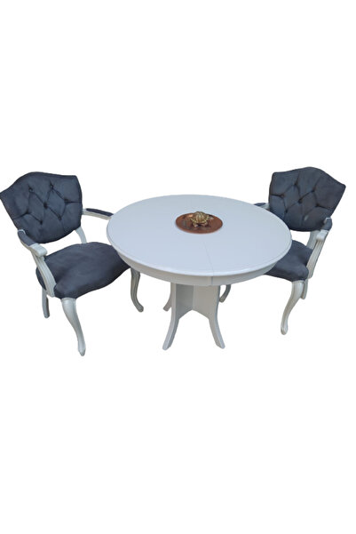 BENGİ TİCARET Masa Tk 18546 Model Kayın aslan ayk Kelebek sandaly 2ad Beyaz A...