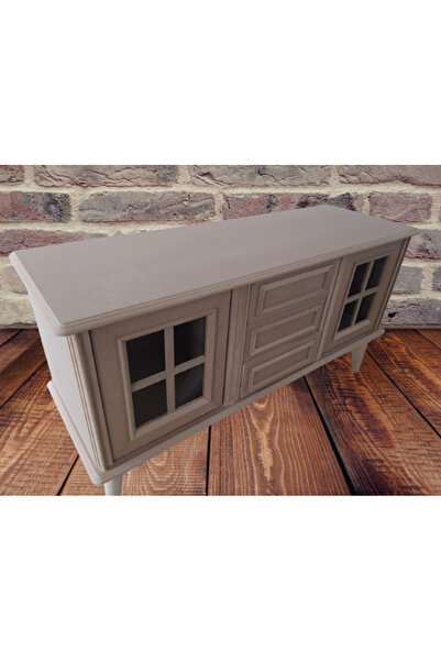 BENGİ TİCARET Tv Sehpa ST 17424 Windovs Nakış Klasik Model Ahşap Kayın RETRO ...