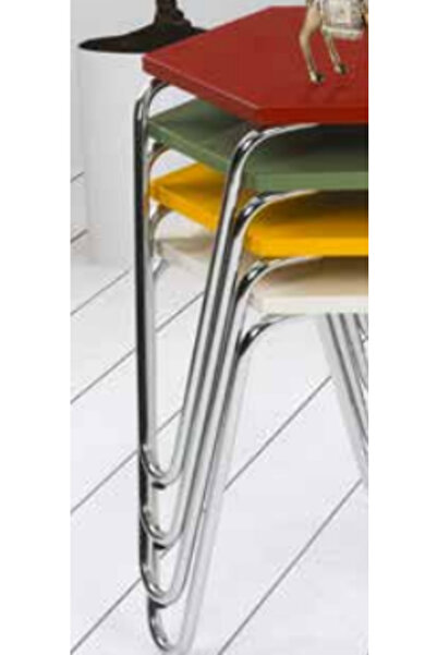 BENGİ TİCARET Zigon OSM 11794 PETEK sehpa Metal V Ayak ÇOKLU Renk Tabla Kutu ...