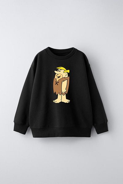 Hvit Stein Детски суитшърт с щампа Barni Rubble