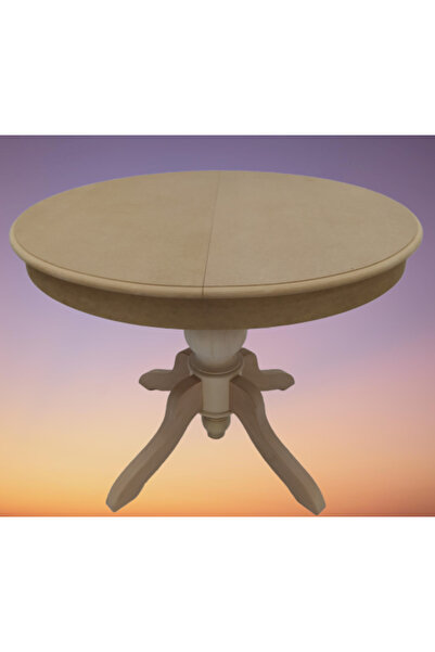 BENGİ TİCARET MASA 14191 Baba Ayak Klasik Kayın Kaplama MDF Tabla Ihlamur Aya...