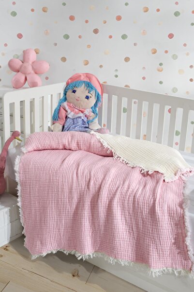 Zeynep Tekstil 7 Layer Filled Muslin Baby Quilt 120 X 120
