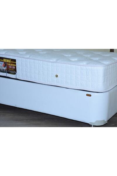 BENGİ TİCARET Baza Yatak Başlık 18237 Suni Deri Beyaz Baza Full Ort Yatak Başlık 120*200