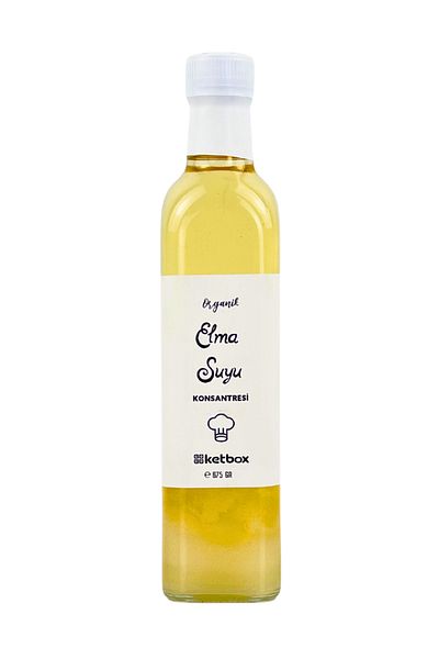 ketbox Organic Natural and Additive-Free Refined Sugar-Free Apple Juice Concentrate 675 Gr