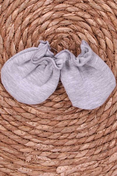 Breeze Gray Melange Newborn Baby Glove