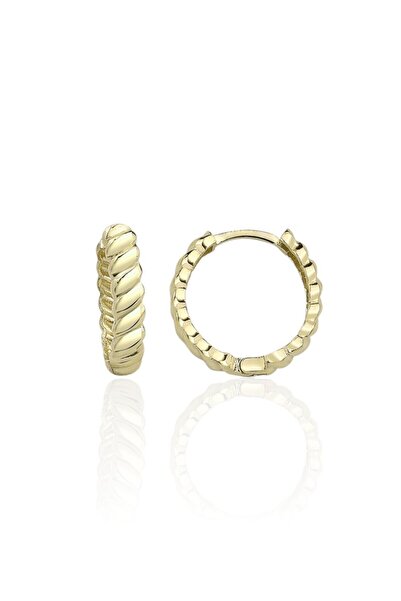 jelux silver Gümüş 925 Ayar 17 Mm Hagi Örgü Küpe