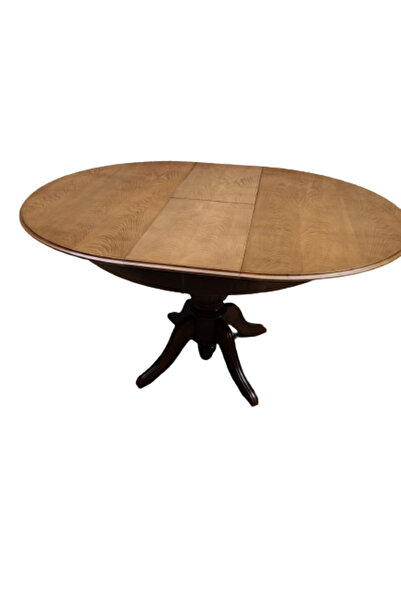 BENGİ TİCARET Masa ST 19328 Baba Klasik Model Kayın Kaplama Tabla Ihlamur Ayak Ceviz Açıl tabla