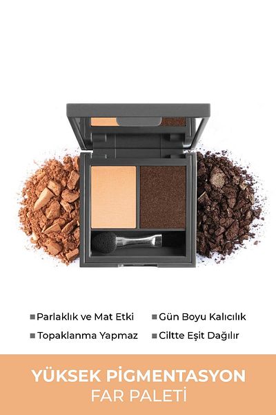 Alix Avien Duo Eyeshadow Eyeshadow - 205 Warm Nude & Pearly Peanut 3 G