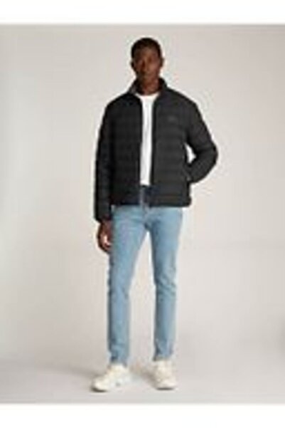 Calvin Klein Erkek Regular Fit Uzun Kollu Dik Yaka Kapitoneli Siyah Ceket J30J326716-BEH