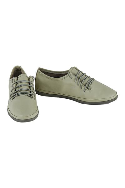 NOOSY Pantofi damă verde din piele naturală