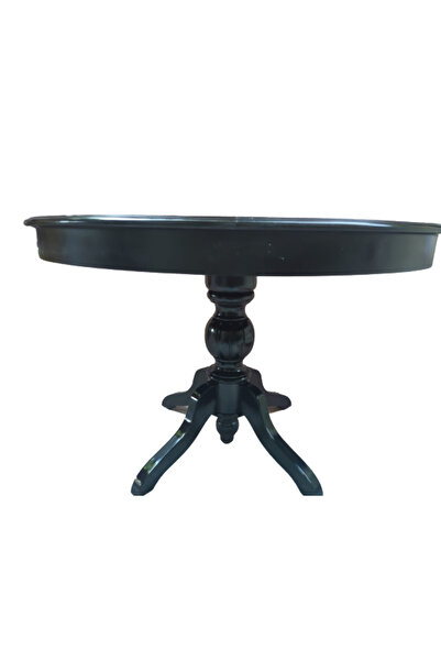 BENGİ TİCARET Masa Baba Ihlamur Ayak 14562 Kayın Kaplama Mdf Tabla Natüre Siyah100 El Yapım