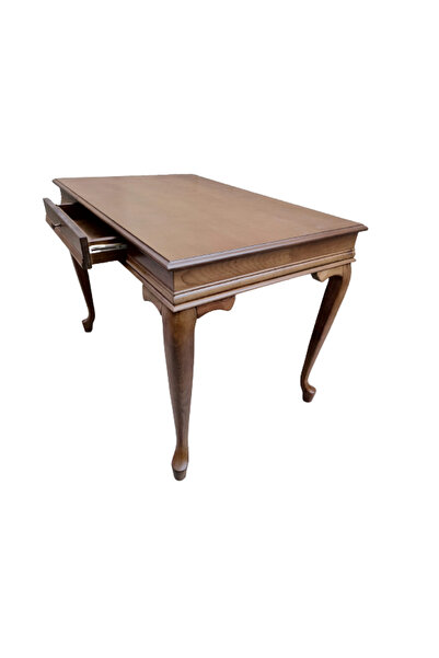 BENGİ TİCARET Çalışma Masa ST 19422 Klasik Model Parlak Ceviz Kayın ayak Kapl...