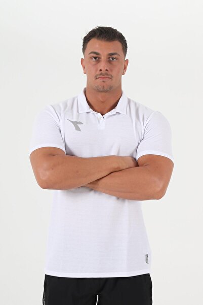 Diadora Μπλουζάκι Alto Camping Polo Λευκό