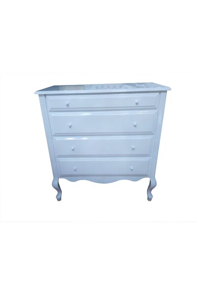 Ankara Mobilya Şifonyer12602 klasik Model Kayın Aslan Ayak Çekmec Parlak Beya...