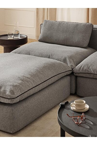 innature Puzzle Yumuşak Oturumlu Kuştüyü Süngerli Ayarlanabilir Modüler Köşe Koltuk - InNature Home