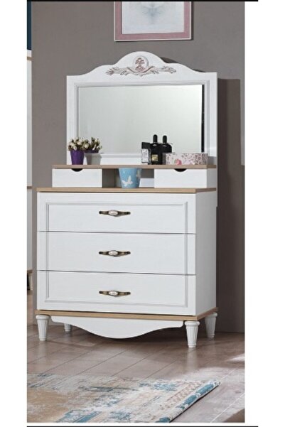 BENGİ TİCARET Şifonyer 14420 Urlu Country Inovasyon Model Beyaz Hard Suntalem Kalite Yüksek Ayk