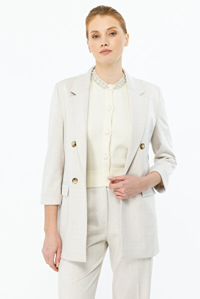 Ekol Desenli Duble Kol Ceket