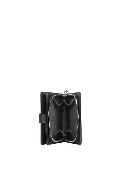 CENGİZ PAKEL Cengiz Pakel Women's Mini Size Wallet with Snap Detail - 65315 - Black