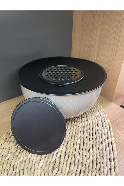 Bayev طقم تخزين بلاستيكي مكون من 5 قطع - وعاء خفق كبير مقاس 29 سم