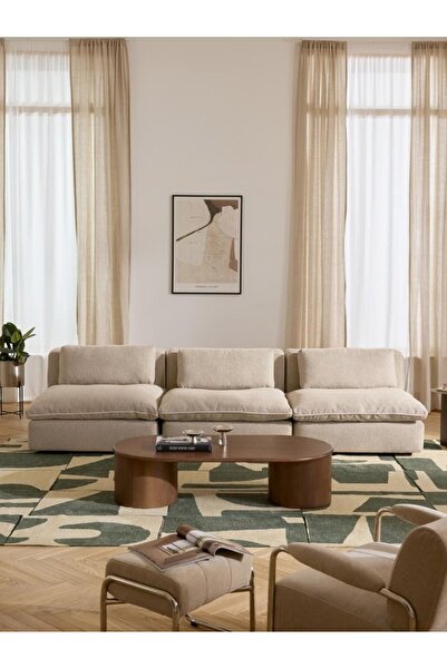 innature Puzzle Yumuşak Oturumlu Kuştüyü Süngerli Ayarlanabilir Modüler Kanep...