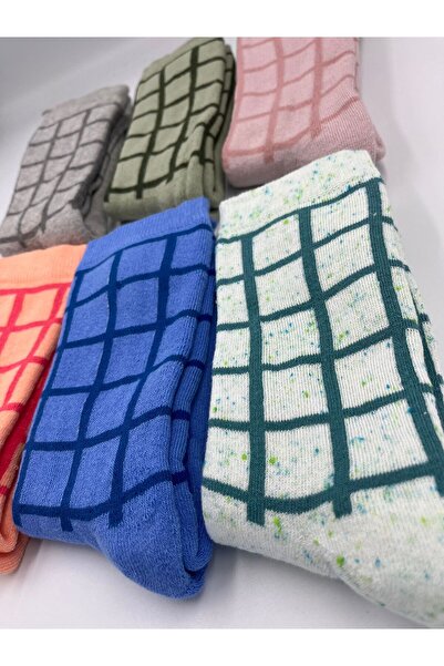 B Beşiroğlu Since 1980 Женски дебели вълнени памучни шарени цветни зимни дълги чорапи, които ви държат топли и без миризма