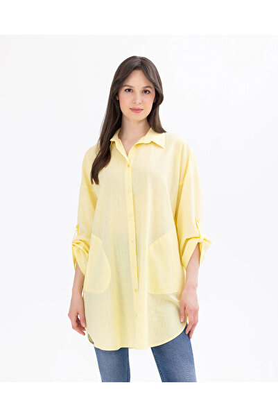 SEÇİL Katlanabilir Kollu Düğmeli Gömlek