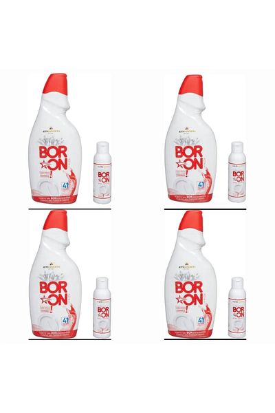 Boron Natural Dishwasher Detergent 4 Pieces 4*41 Washing and 4 Brighteners