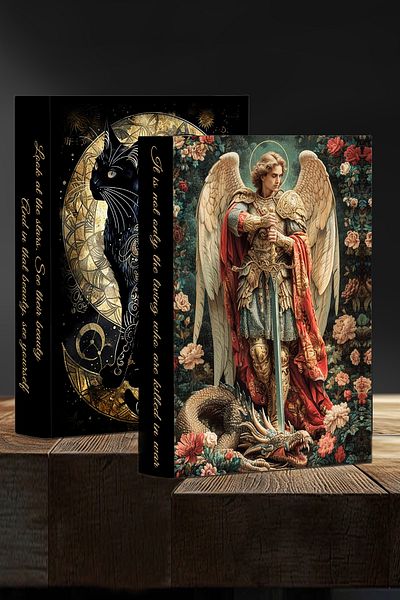 bymat 2 Decor Box - Book Look Decorative Box - Emperor - Cat