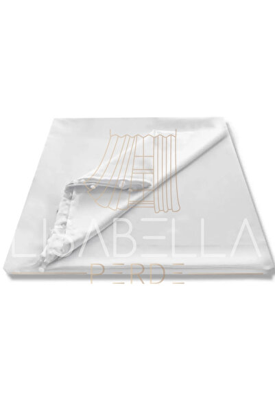 LisabellaHome Saten Güneşlik Perde Beyaz