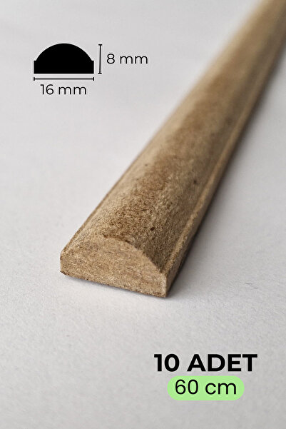 ihtiyacal Dekoratif Boyanabilir Çıta Duvar Çıtası Balıksırtı Çıta Yarım Yuvar...