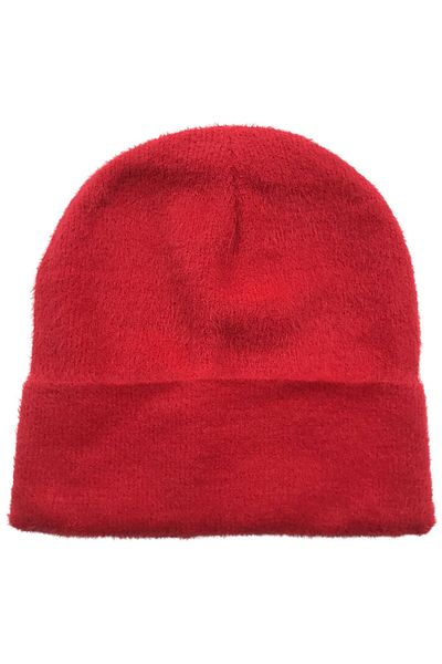 AXE SPORTSWEAR Red Soft Textured Winter Beanie - Comfortable Use Basic Plush Winter Beanie
