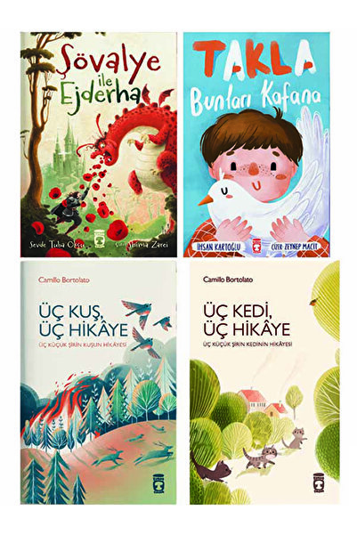 Timaş Çocuk 2.3.4. Sınıf 4 Kitap Okuma Seti Takla Bunları Kafana-Şövalye ile ...