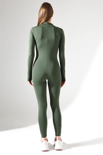 Zula Moda Women's Long Lycra Long Leggings Jumpsuit - Sports & Casual Jumpsuit