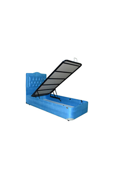 Ankara Mobilya Baza Başlık 13431 Tay Tüy Pembe Kumaş Kapitone Başlık Metal 90*190cm El Yapım