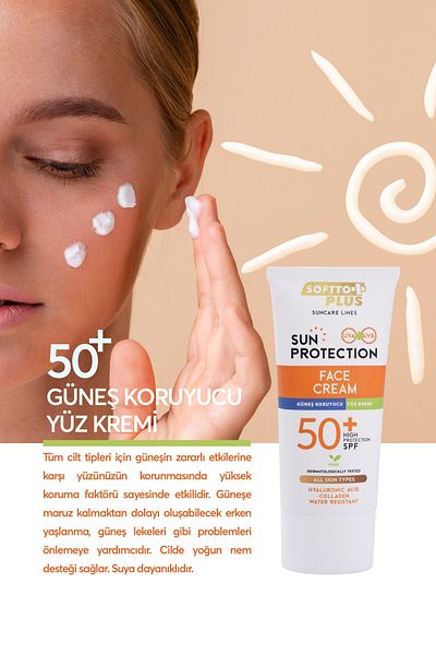 Softto Plus 75 Ml 50 SPF Sunscreen Face Cream