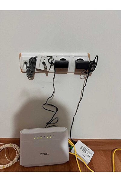 DOĞAN LİFE Modem Saklama Kutusu Sürgülü Model Yana Açılır 35y X 40g X 11d Motifli Beyaz