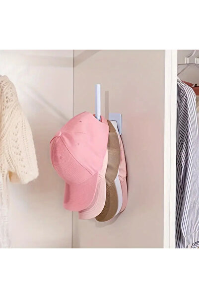 bebevim Şapka Tutucu, Yapışkanlı L Şekilli, Yerden Tasarruflu , Şapka Asma,  ...
