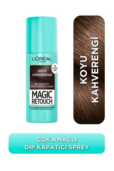 L'Oreal Paris MAGIC RETOUCH SAÇ SPREYİ KOYU KAHVERENGI 75 ml