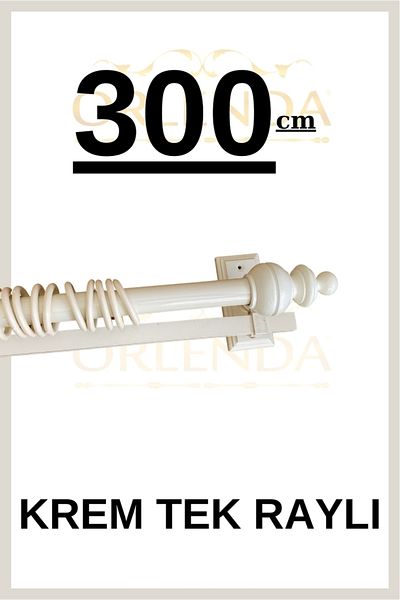 Orlenda Umeraș pentru perdea rustică cu o singură șină 300cm