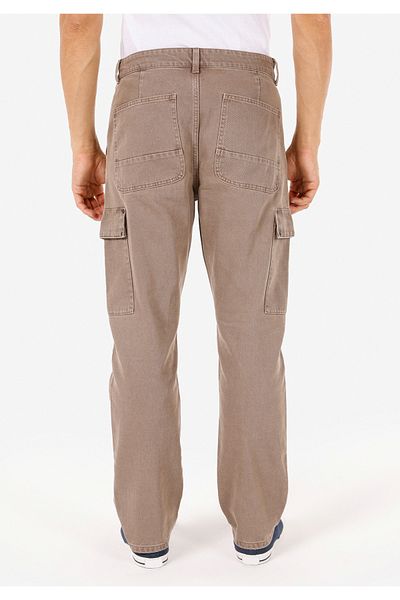 Colin's Comfort Fit Mid Waist Straight Leg Men's Beige Trousers