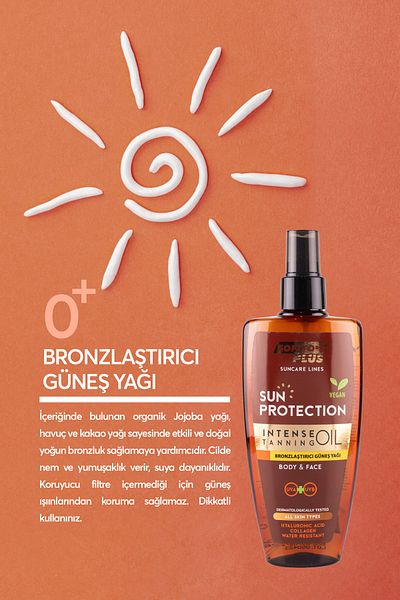 Softto Plus 200 ML Bronze Sun Oil - Elegant and Effective