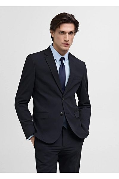 MANGO Man Stretch υφασμάτινο σακάκι blazer super slim fit