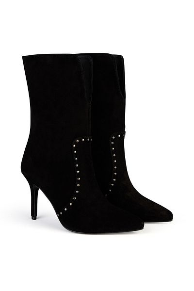 adL Suede Staple Detailed Short Boots