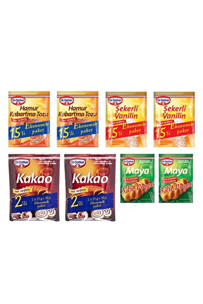 Dr. Oetker Vanilya-Kabartma Tozu-Maya-Kakao Ekonomik Paket