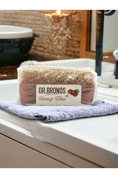 Dr. Bronos Red Apple Extract Pumpkin Fiber Soap 110 Gr